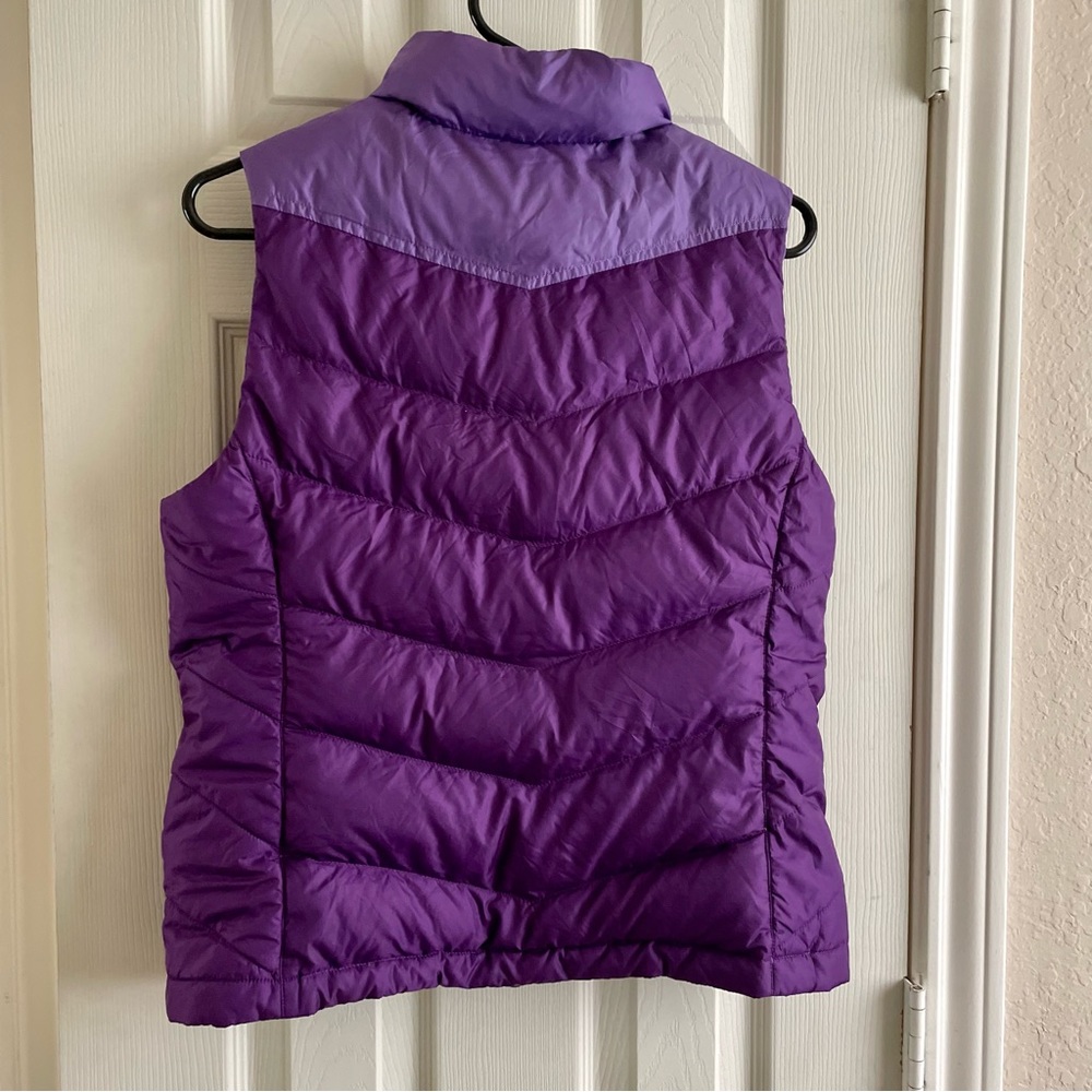 The North Face Reversible Purple Puffer Vest - Picture 2 of 9